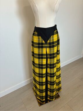 Vintage 1970’s The Scotch House Loud MacLeod Tartan Wool Maxi Skirt